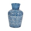 Terracotta Decorative Vase - Handcrafted Pottery with Geometric Pattern - Ceramic Home Accent for Living Room, Bedroom, Office - Rustic Boho Style - 4 of 4