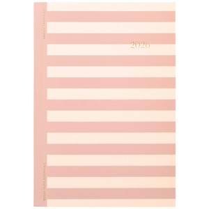 Sugar Paper Essentials 2026 7.313"x5" Small Horizontal Pink/Rose Stripe - 1 of 4
