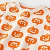 Baby 2pc Halloween Pumpkin T-Shirt & Bloomer Set - Cat & Jack™ Cream - 3 of 4