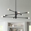 Possini Euro Design Livonia Matte Black Chandelier 29 1/2" Wide Modern Sputnik 8-Light Fixture for Dining Room House Foyer Kitchen - 2 of 4