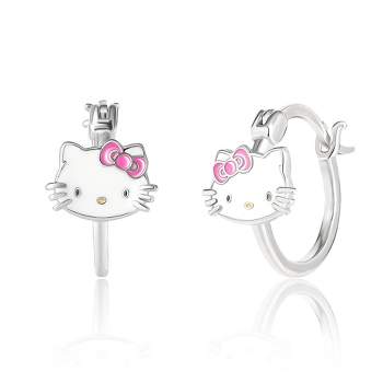 Sanrio Hello Kitty Silver Plated Crystal Accessories Jewelry Ring - Size 5  : Target