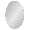 Kate and Laurel Zayda Metal Oval Mirror, 24x36, Silver - 2 of 4