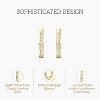 Gilded Lab-Grown Diamond Channel Set Hoop Earrings for Women in 925 Sterling Silver and 14KT Yellow Gold-Plated | 1/4, 1/2, 1 Carat Total Weight - 2 of 4