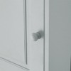 OUTSUPPLY Tall Corner Bathroom Storage Cabinet with Adjustable Shelves, 2 Doors & Open Shelf, Triangle Design - 4 of 4