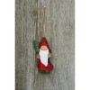 Gallerie II Wood Carved Santa Ornament - 4 of 4