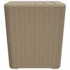 vidaXL Patio Table with Removable Lid Light Brown Polypropylene - 4 of 4