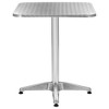 vidaXL Bistro Table Outdoor Side Table Garden Porch Deck Furniture Aluminum - 2 of 4