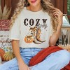 Simply Sage Market Women's Coquette Fall Western Boots Short Sleeve Garment Dyed Tee - 2 of 4