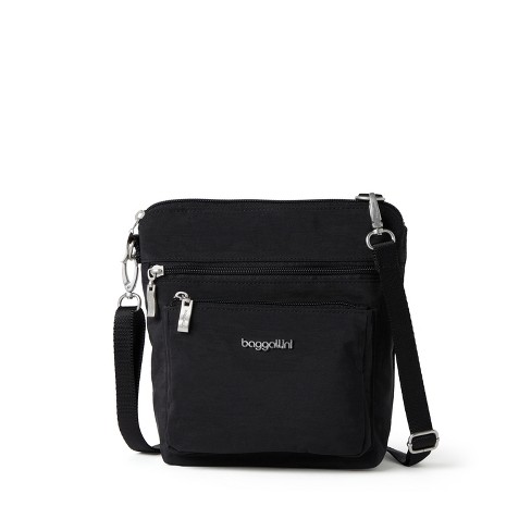  Baggallini Modern Pocket Half Moon Bag Black One Size :  Clothing, Shoes & Jewelry