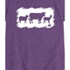 Girls' - Case IH - Farm Animal Sketchy Fitted Short Sleeve Graphic T-Shirt - 2 of 4