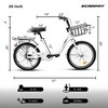 VASIP 20 Inch Kids Bike for Boys & Girls,Dual Coaster & V-Brake System, 1-Speed,Lightweight Steel Frame with Chain Guard & Rear Rack,Pink - 3 of 4
