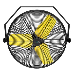 Ihomadore 24" Industrial Wall Fan 3 Speed & Wide-Angle Oscillation - 1 of 3