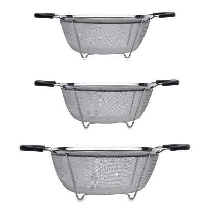 Berghoff Essentials 3pc Graduated Colander Set, 18/10 Stainless Steel,  Sturdy Feet : Target