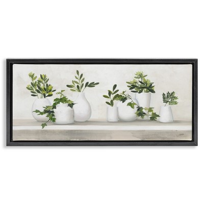 Stupell Industries Traditional Potted Cottage Plants, 25" x 11"