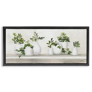 Stupell Industries Traditional Potted Cottage Plants, 25" x 11" - 1 of 4