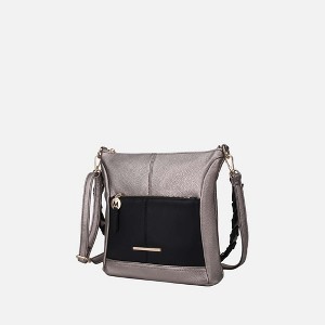 MKF Collection Nala Vegan Color-block Leather Women’s Shoulder Bag by Mia K - 1 of 4