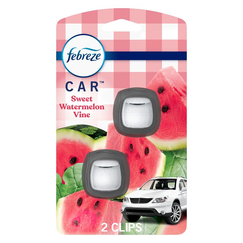Febreze Car Air Freshener Sweet Watermelon Vine - 2ct, 1 of 15