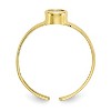 Black Bow Jewelry Round Cubic Zirconia Solitaire Toe Ring in 10 Karat Yellow Gold - 2 of 4