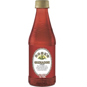Rose’s Grenadine Syrup 12 OZ Bottle, | Perfect for Cocktails, Beverages, and Mixers - 1 of 4