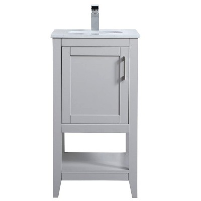 Elegant Lighting 18 inch Single Bathroom Vanity in Grey