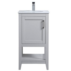 Elegant Lighting 18 inch Single Bathroom Vanity in Grey - 1 of 4