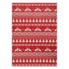 Christmas Rugs for Living Room Xmas Tree Deer Area Rug Stain Resistant Non-Slip Rug - 3 of 4