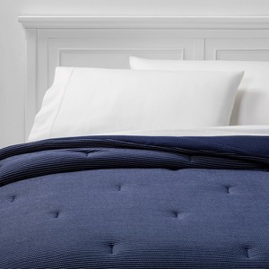 Twin/Twin XL Jersey Comforter Navy - Room Essentials , Blue