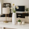 Sagebrook Home Ceramic Design Vase - Contemporary Decorative Flower Vase for Table Centerpiece or Home or Office Decor Accent - 2 of 4