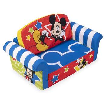 Marshmallow Furniture Disney's 2 in 1 Flip Open Compressed Foam Sofa and Sleeper Bed with Washable Cover