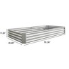 Okak Rectangular Metal Raised Garden Bed Durable Outdoor Planter Box for Vegetables, Flowers, Herbs, 47"/70"/91"W, 3 Colors - 4 of 4