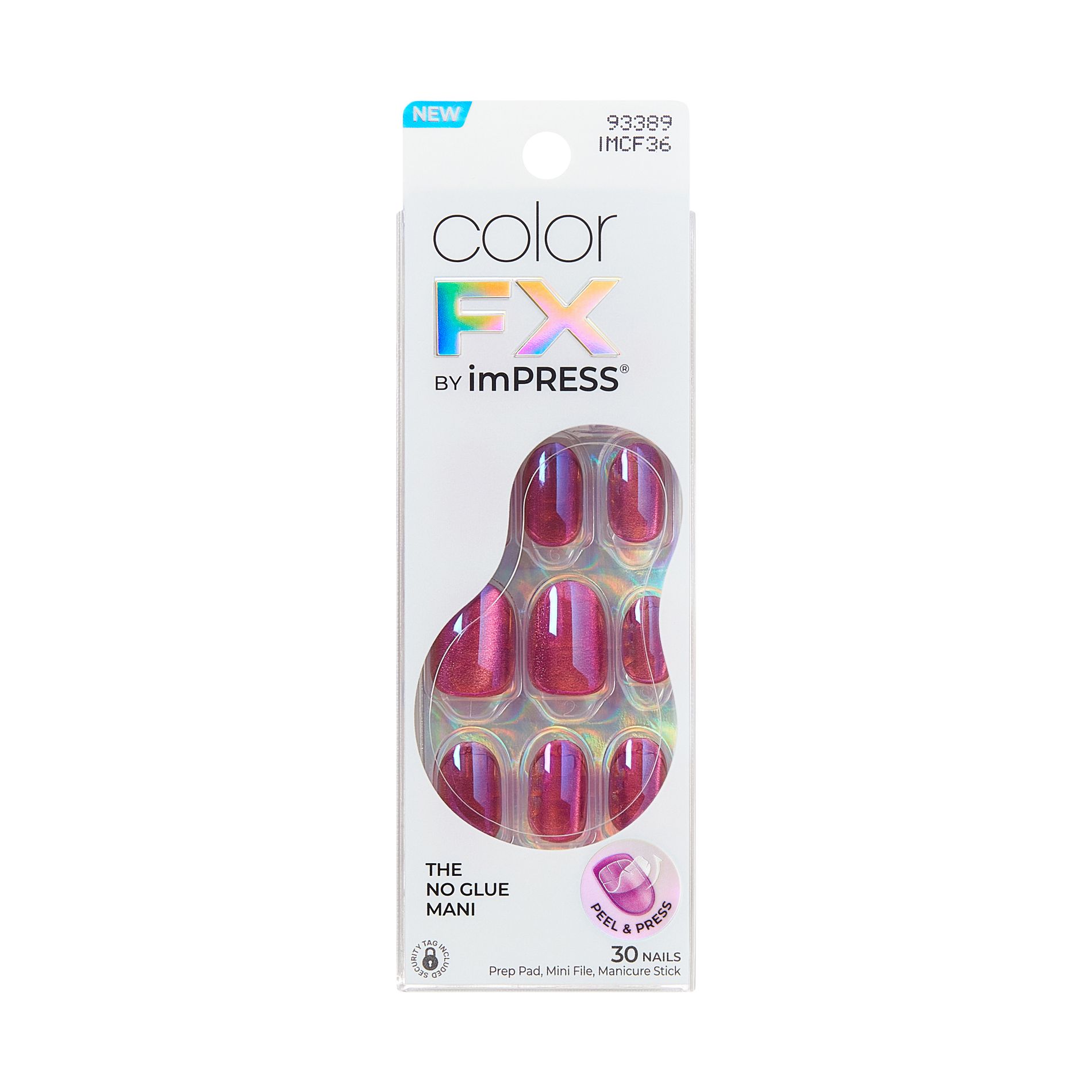 colorFX by Impress Press-On Fake Nails Short Oval - Around You - 33ct
