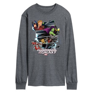 Men's - Marvel - Guardians of the Galaxy Panels Long Sleeve Graphic T-Shirt - 1 of 4
