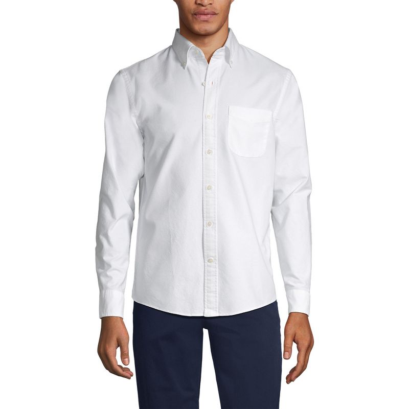 Lands' End Men's Traditional Fit Comfort-First Sail Rigger Oxford Shirt, 1 of 5