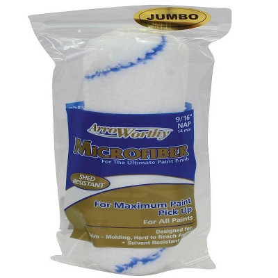 ArroWorthy Microfiber 6.5 in. W X 9/16 in. Jumbo Mini Paint Roller Cover 1 pk