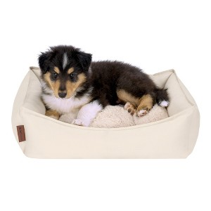 FurHaven Leather Look Cozy Couch Pet Bed for Dogs and Cats - 1 of 4
