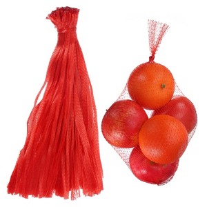 Unique Bargains Seafood Vegetable Grocery Shopping Stretchable Reusable Mesh Produce Bags 100 Pcs - 1 of 4