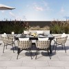 NicBex 63"-82" Outdoor Dining Set with Extendable Table&6 Luxury Patio Accent Chairs,Patio Conversation Set for Garden&Backyard - 2 of 4
