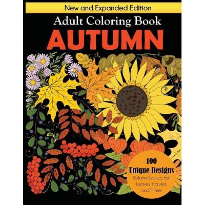 Autumn Adult Coloring Book - by  Dylanna Press (Paperback)