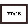 PosterPalooza | Linear Brown Picture Frame - UV Acrylic, Backing Board, Hanging Hardware Included - 2 of 4