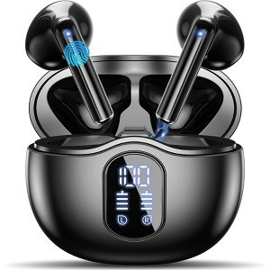 VEATOOL Wireless Earbuds, 2025 Bluetooth 5.3 Headphones Hi-Fi Stereo 3D Bass Ear Buds, 4 ENC Noise Cancelling Mic, 34Hrs USB-C in-Ear Earphones - 1 of 4
