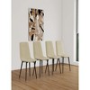 21.26"Set of 4 Upholstered Dining Accent Chairs - 2 of 4
