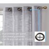 HLC.ME Madison Faux Linen Textured Thicker Sheers Privacy Light Filtering Window Grommet Curtains Drapery Panels, Set of 2 - 3 of 4