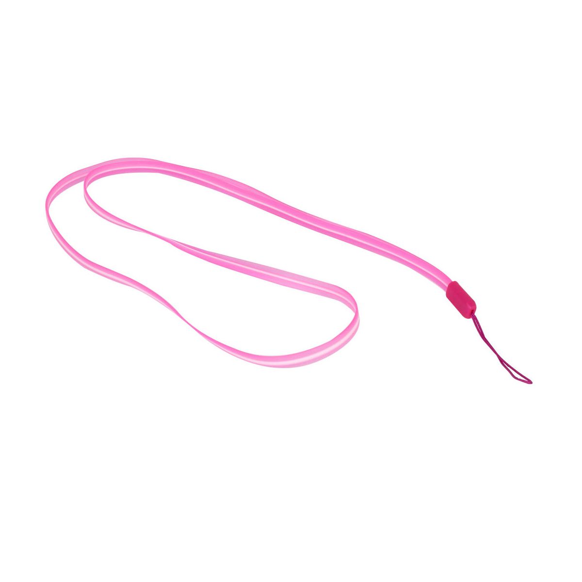 Unique Bargains Hot Pink Soft Neck Strap Lanyard Holder 18" Long for MP3 Cell Phone Keys Work Card - thumbnail 2
