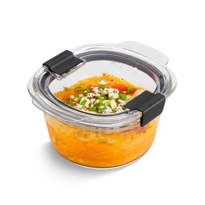Rubbermaid Brilliance 3.2-Cup Glass Food Storage Containers - Thumbnail 3