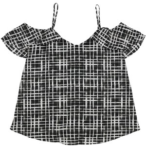 bar III Womens Draped Knit Blouse - 1 of 2