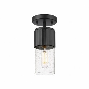 Bolivar - 1 Light Flush Mount In Industrial Style-8.75 Inches Tall and 4 Inches Wide - 1 of 1