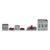 Transpac Metal 10 in. Silver Christmas Tree Gift Nesting Box Set of 3 - 3 of 4