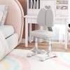 Costway Kids Study Chair with Adjustable Double Backrest, Footrest, Seat Height & Depth Gray/Blue/Pink - 4 of 4