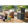 Sersper Outdoor Storage Box, 30 Gallon Deck Box Indoor and Outdoor Use, Waterproof Resin Storage Bin with Lockable Lid,UV Resistant, Black - 2 of 4