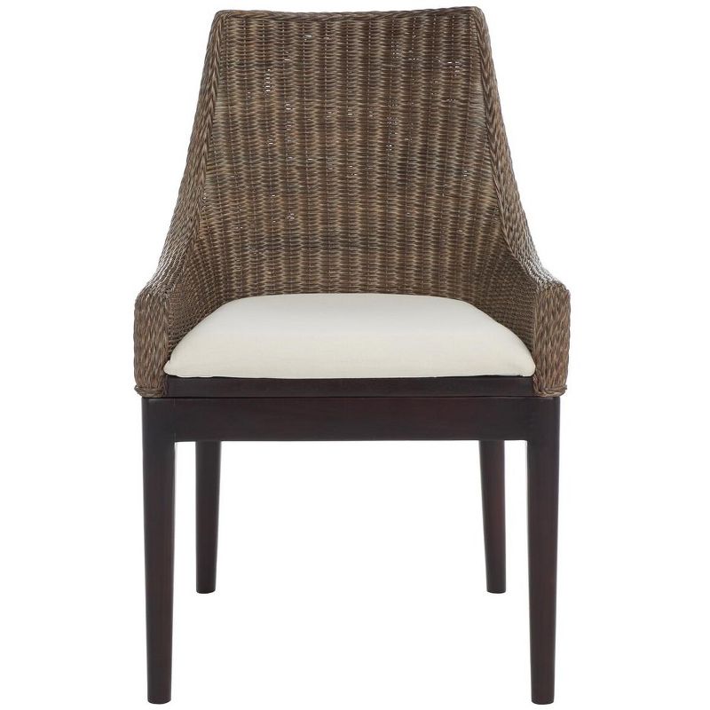 Franco Sloping Chair - Brown White Wash/White - Safavieh., 1 of 10